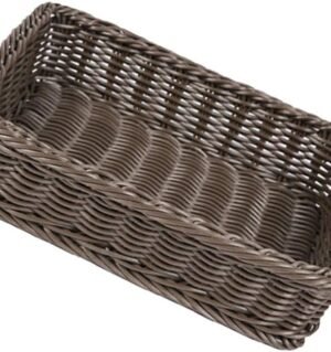 Storage Basket Simulation Rattan Basket Woven Baskets Bread Serving Basket Desk Tray Garden Basket Harvest Basket Woven Picnic Basket Jewelry Tray Hamper Bamboo Wicker To Weave