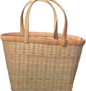 Elegant Bamboo Storage Basket Handmade Fruit Hanging Basket for Home Decor
