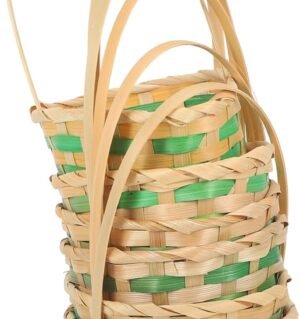 Sacrifice Flower Basket Set of Bamboo Woven Smooth Mellow for Floral Arrangements Fruit Storage Home Decor Organization