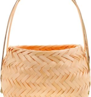 Basket Woven Kitchen Storage Portable Fruit Baskets Handwoven Storage Baskets Decorative Woven Basket