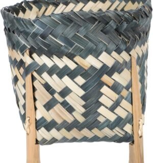 Bamboo Flower Pot Home Decorative Basket Storage Floral Arrangement Bamboo