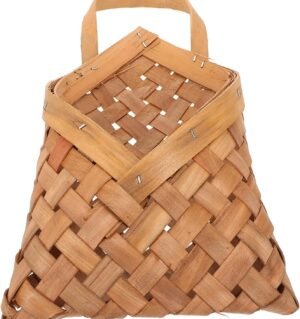 Wall Baskets Decor Flat Woven Plant Basket Wall Hanging Hanging Flower Pots for Kitchen